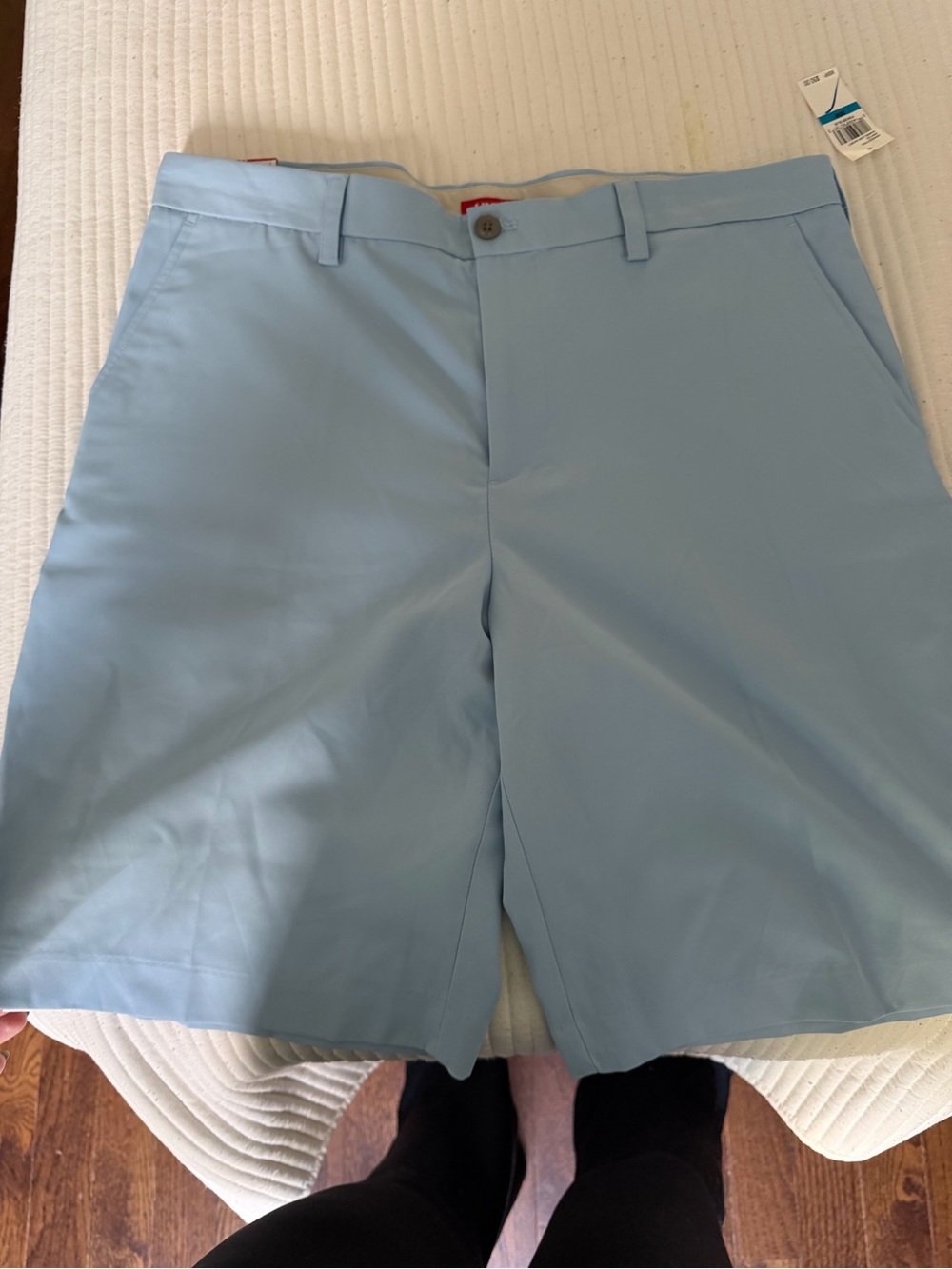 Men’s Izod Light Blue Flat Front Performance Shorts